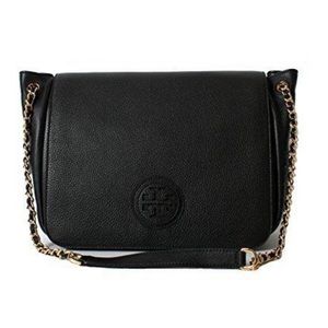 Tory Burch Marion pebbled flap bag